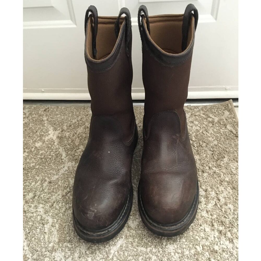 Schmidt Waterproof Composite Toe Work Boot, 12 W, Leather and Man-Made Upper